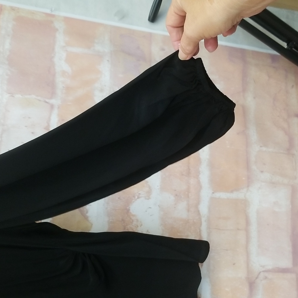 NWT A/X Armani Exchange Size XL Black Blouse - Picture 4 of 11